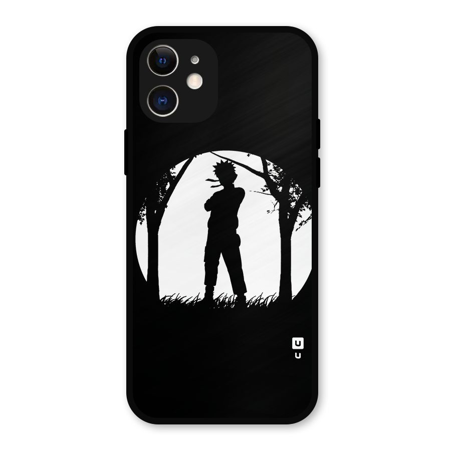 Naruto Silhouette Metal Back Case for iPhone 12