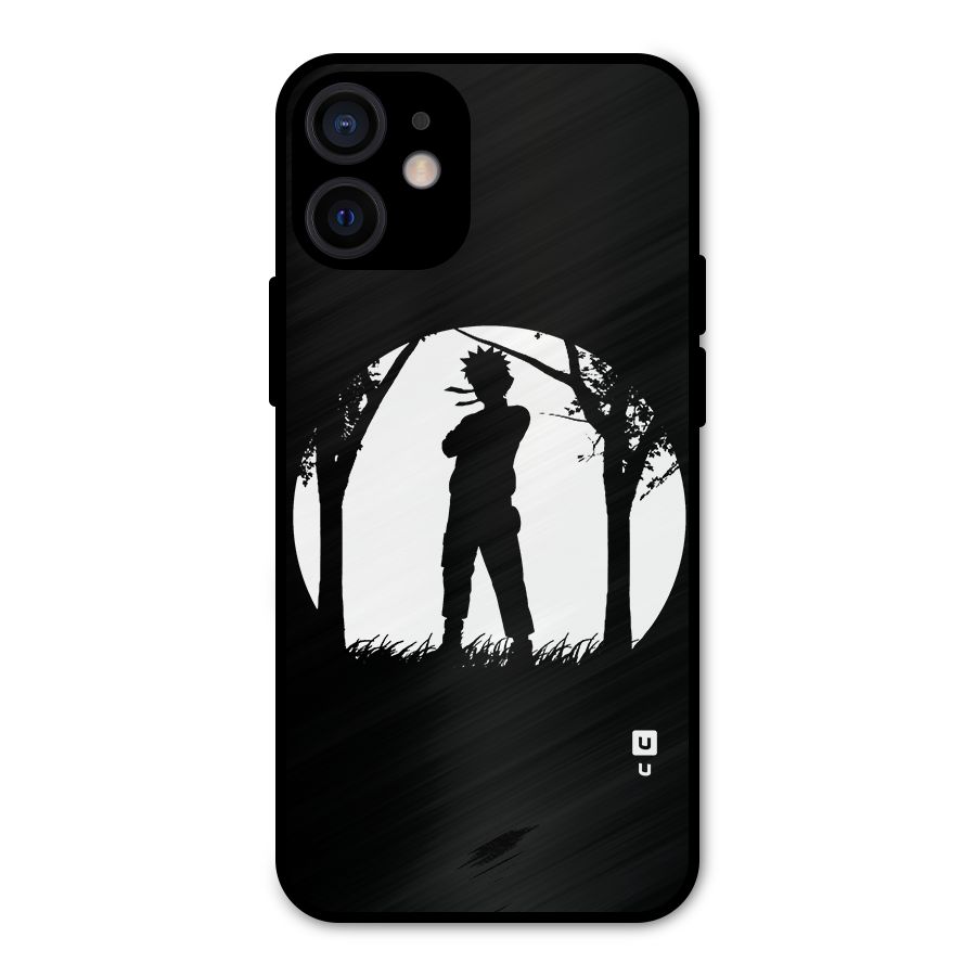 Naruto Silhouette Metal Back Case for iPhone 12 Mini