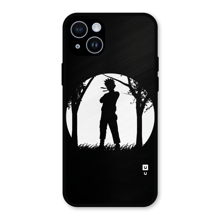 Naruto Silhouette Metal Back Case for iPhone 14