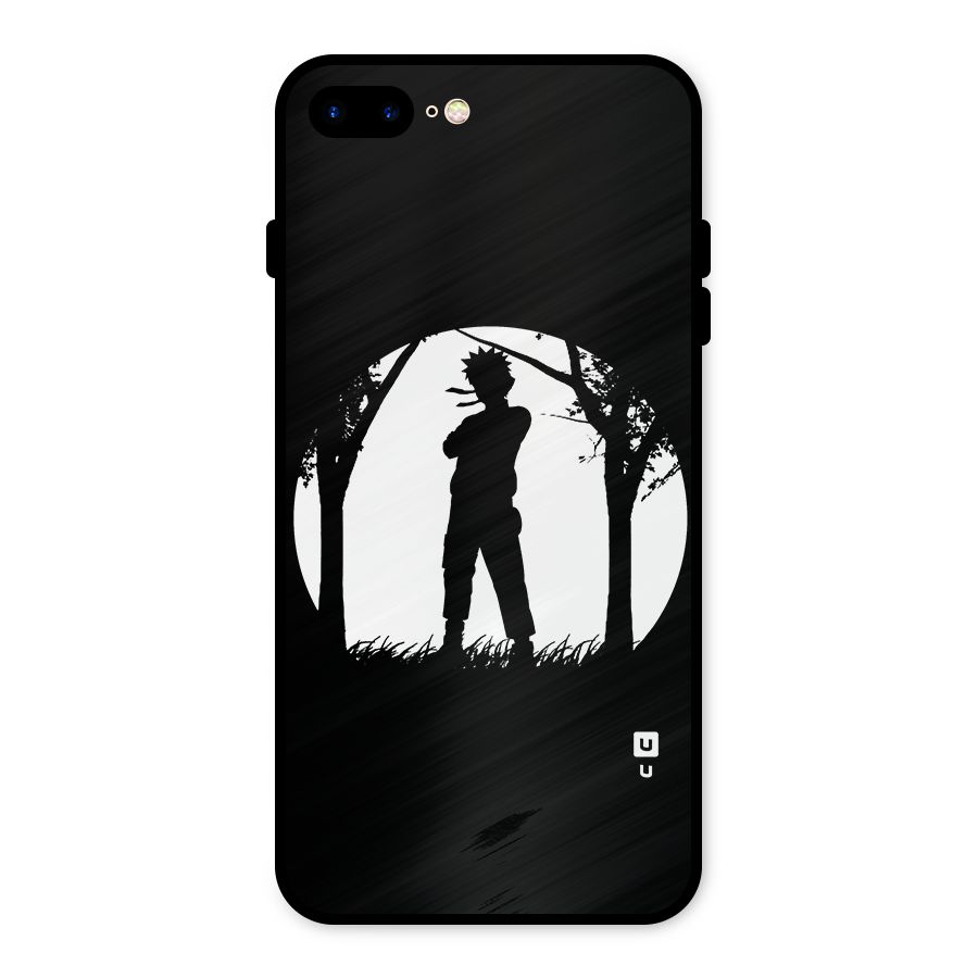 Naruto Silhouette Metal Back Case for iPhone 8 Plus