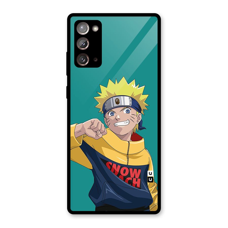 Naruto Snow Beach Art Glass Back Case for Galaxy Note 20