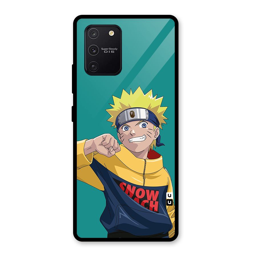 Naruto Snow Beach Art Glass Back Case for Galaxy S10 Lite