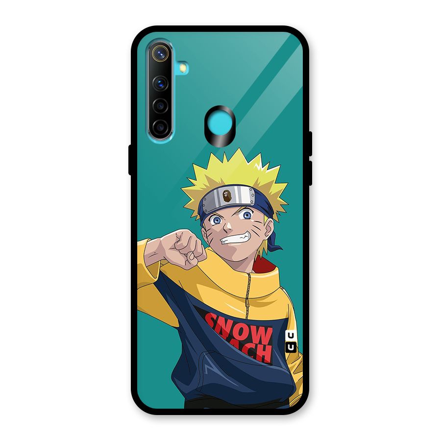 Naruto Snow Beach Art Glass Back Case for Realme 5i