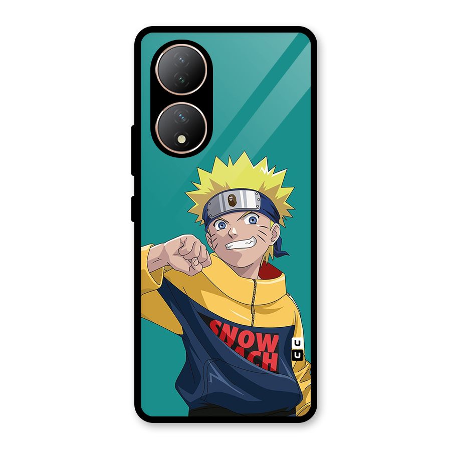 Naruto Snow Beach Art Glass Back Case for Vivo Y100A