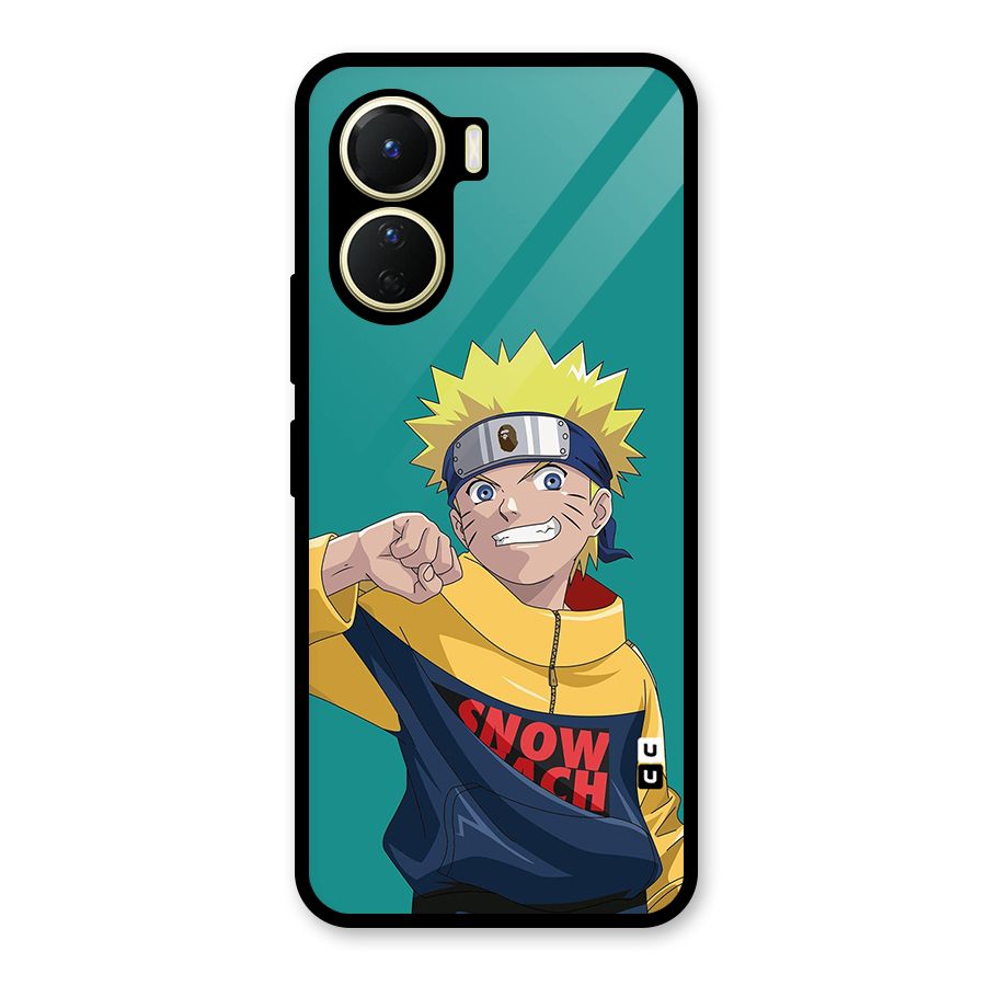 Naruto Snow Beach Art Glass Back Case for Vivo Y56