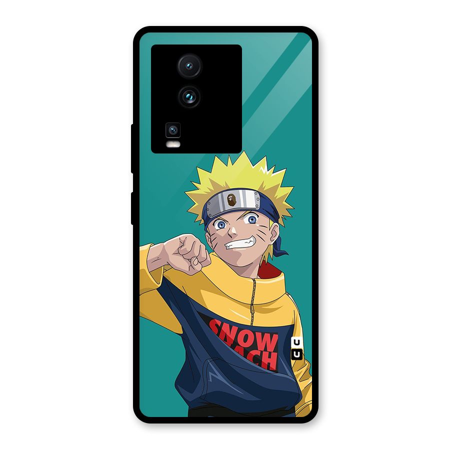Naruto Snow Beach Art Glass Back Case for Vivo iQOO Neo 7 Pro