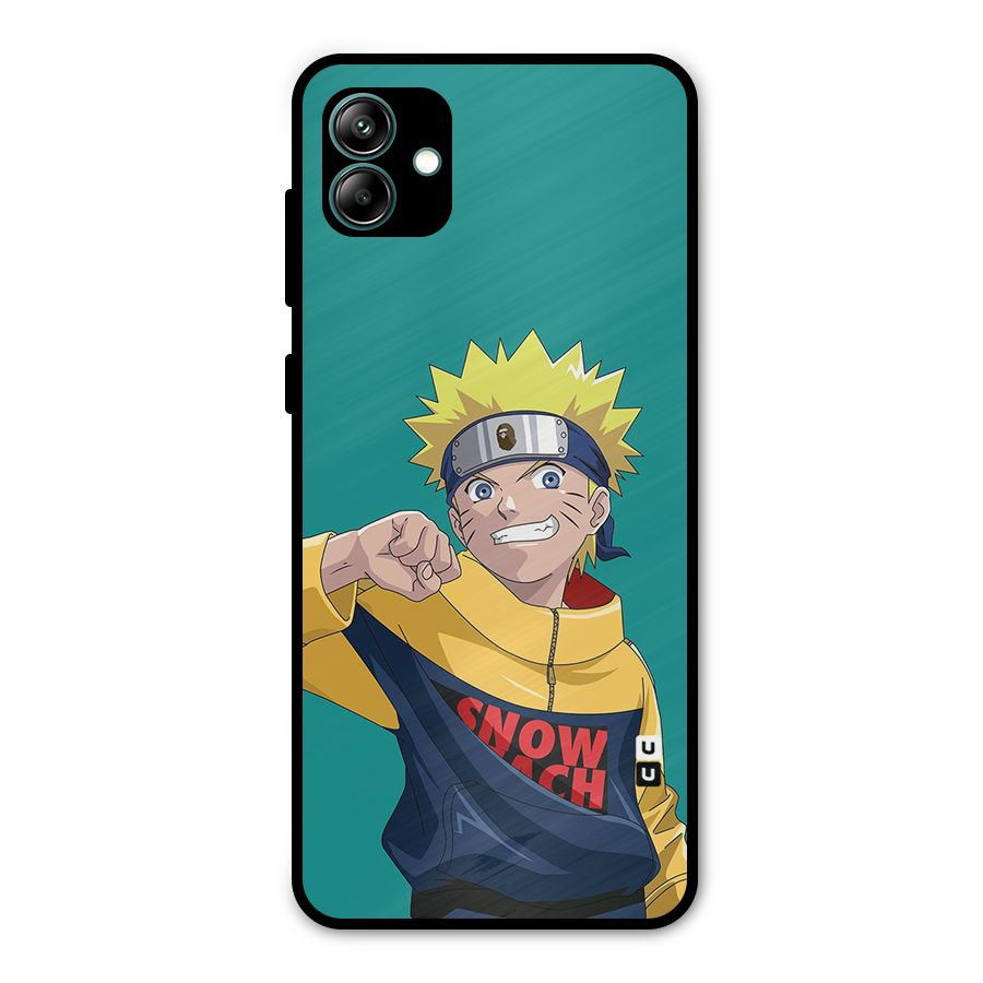 Naruto Snow Beach Art Metal Back Case for Galaxy A04