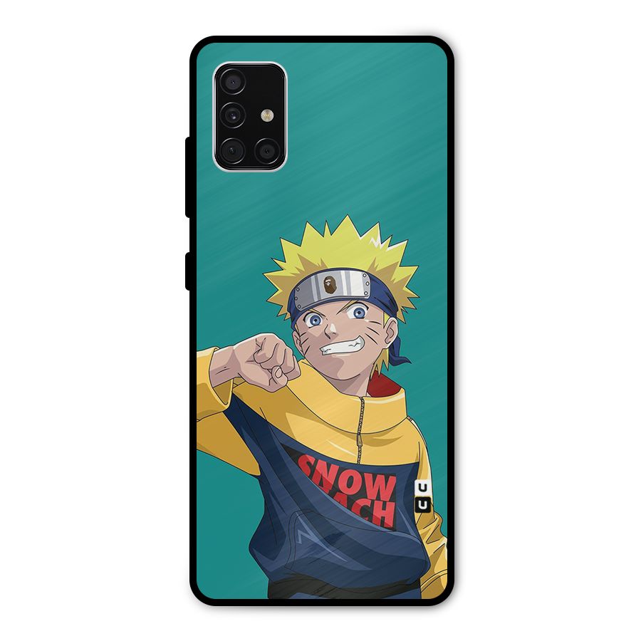 Naruto Snow Beach Art Metal Back Case for Galaxy A51