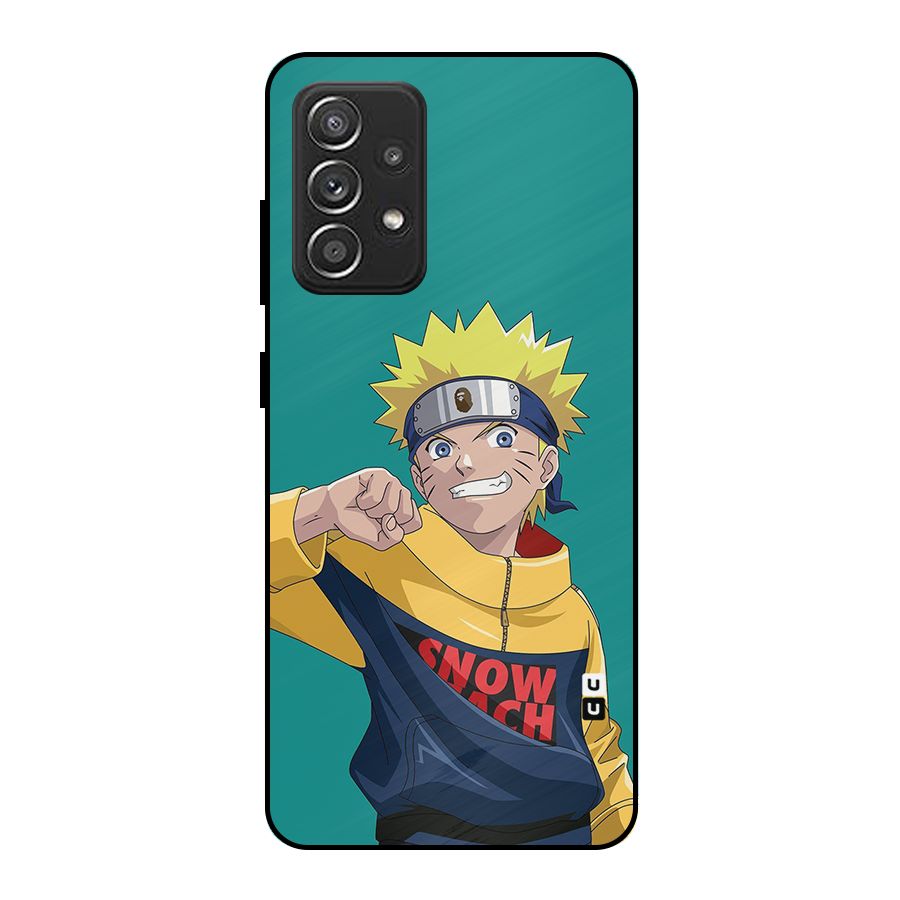 Naruto Snow Beach Art Metal Back Case for Galaxy A52s 5G