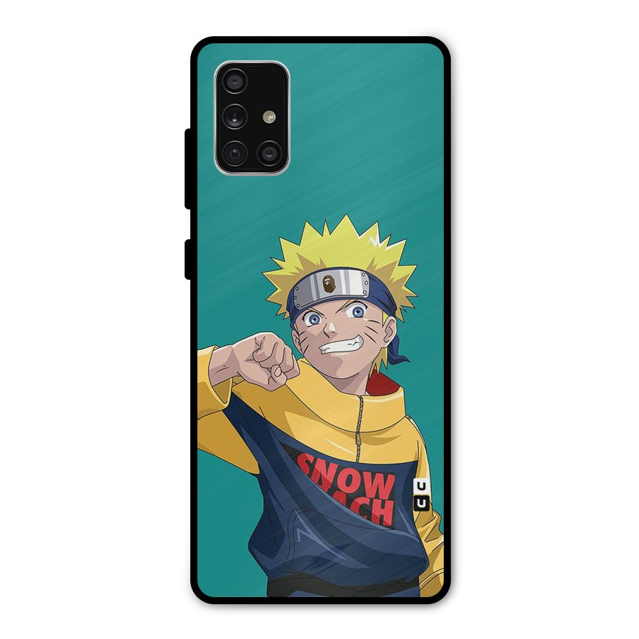 Naruto Snow Beach Art Metal Back Case for Galaxy A71