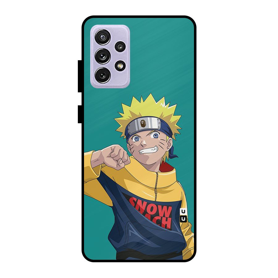 Naruto Snow Beach Art Metal Back Case for Galaxy A72