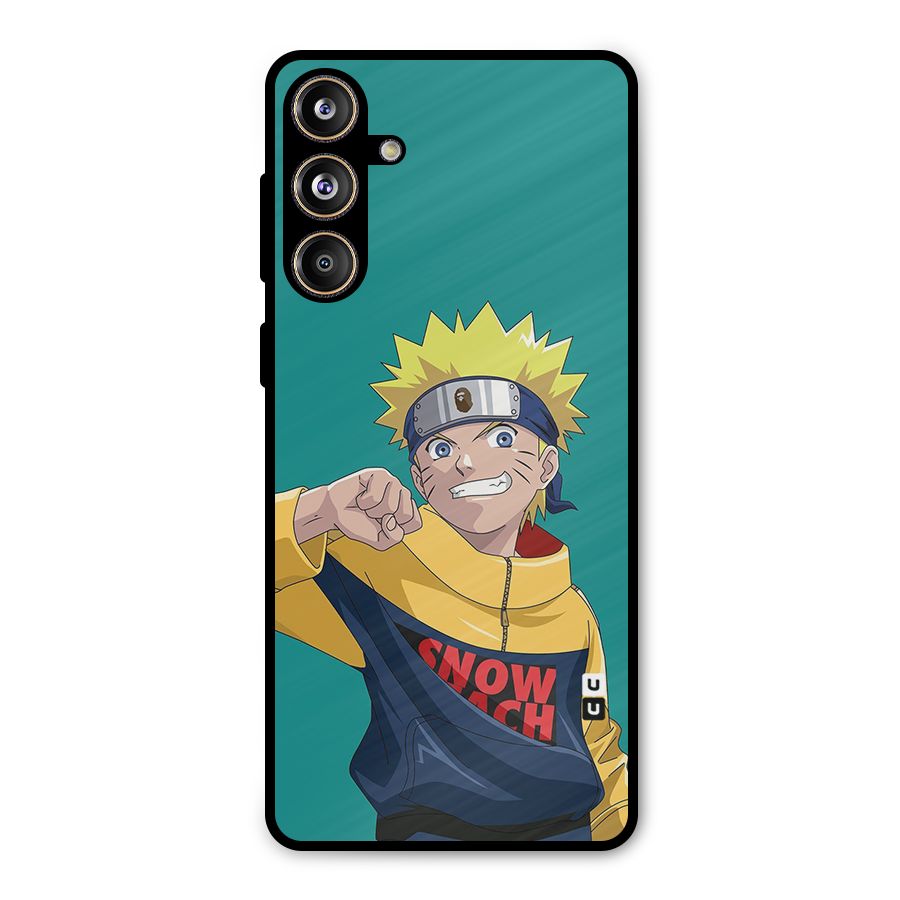 Naruto Snow Beach Art Metal Back Case for Galaxy F55