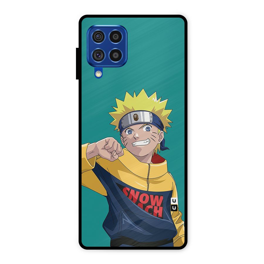 Naruto Snow Beach Art Metal Back Case for Galaxy F62