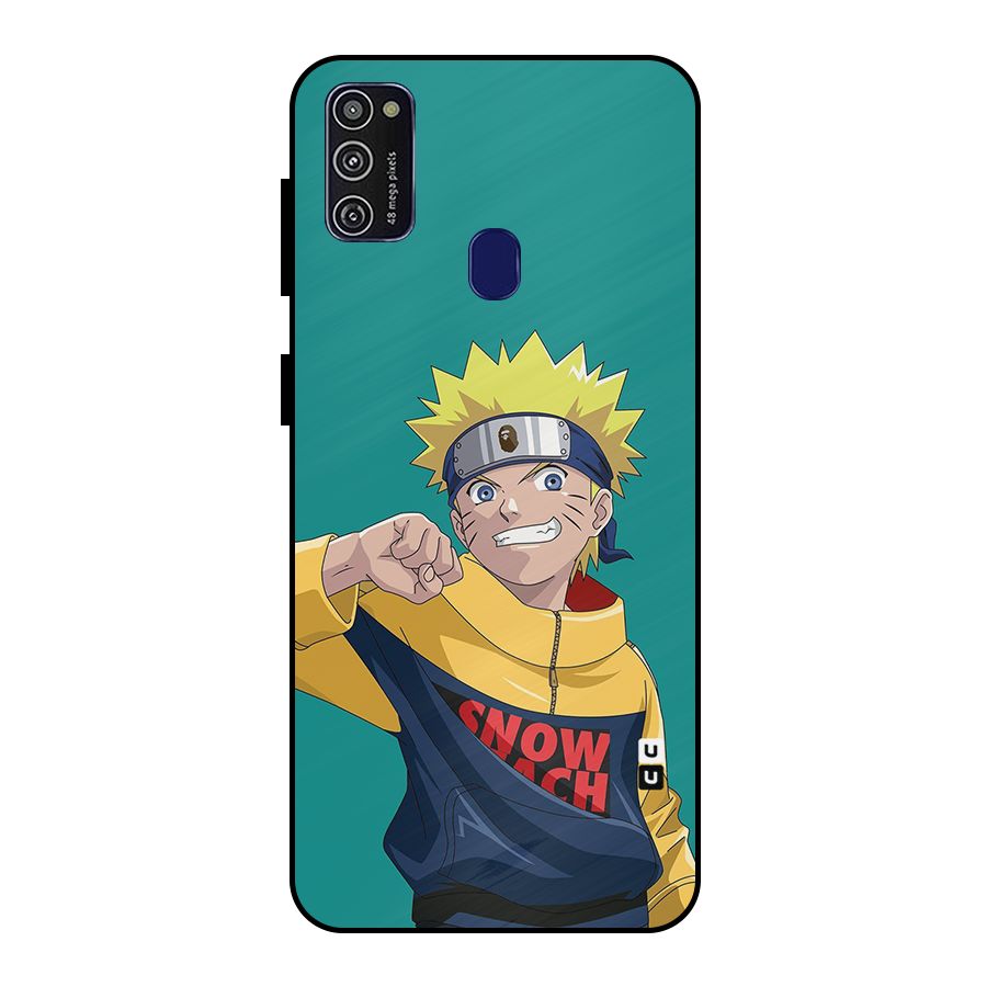 Naruto Snow Beach Art Metal Back Case for Galaxy M30s
