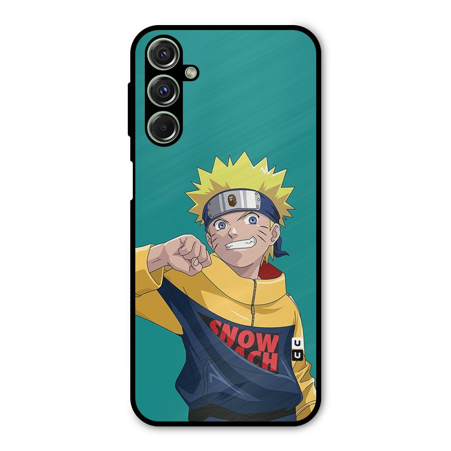 Naruto Snow Beach Art Metal Back Case for Galaxy M34