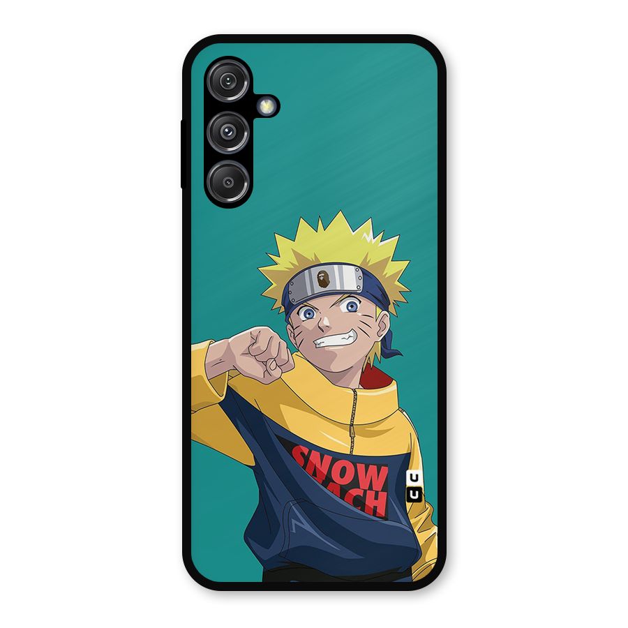 Naruto Snow Beach Art Metal Back Case for Galaxy M34 5G
