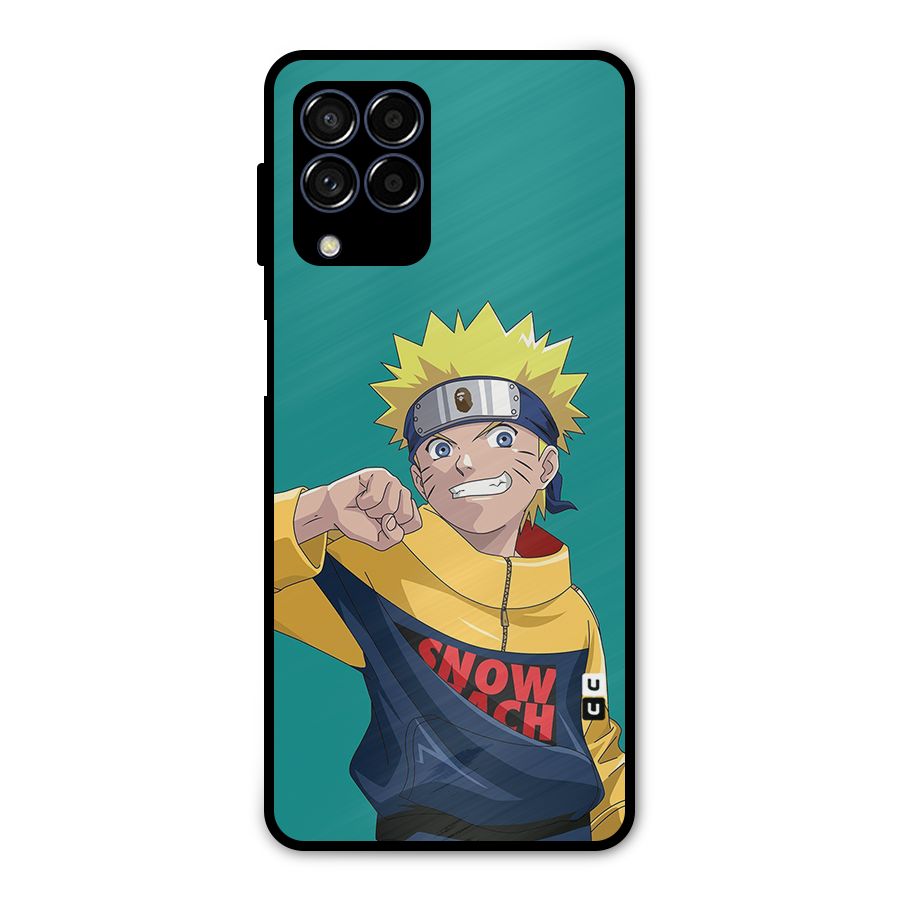 Naruto Snow Beach Art Metal Back Case for Galaxy M53 5G