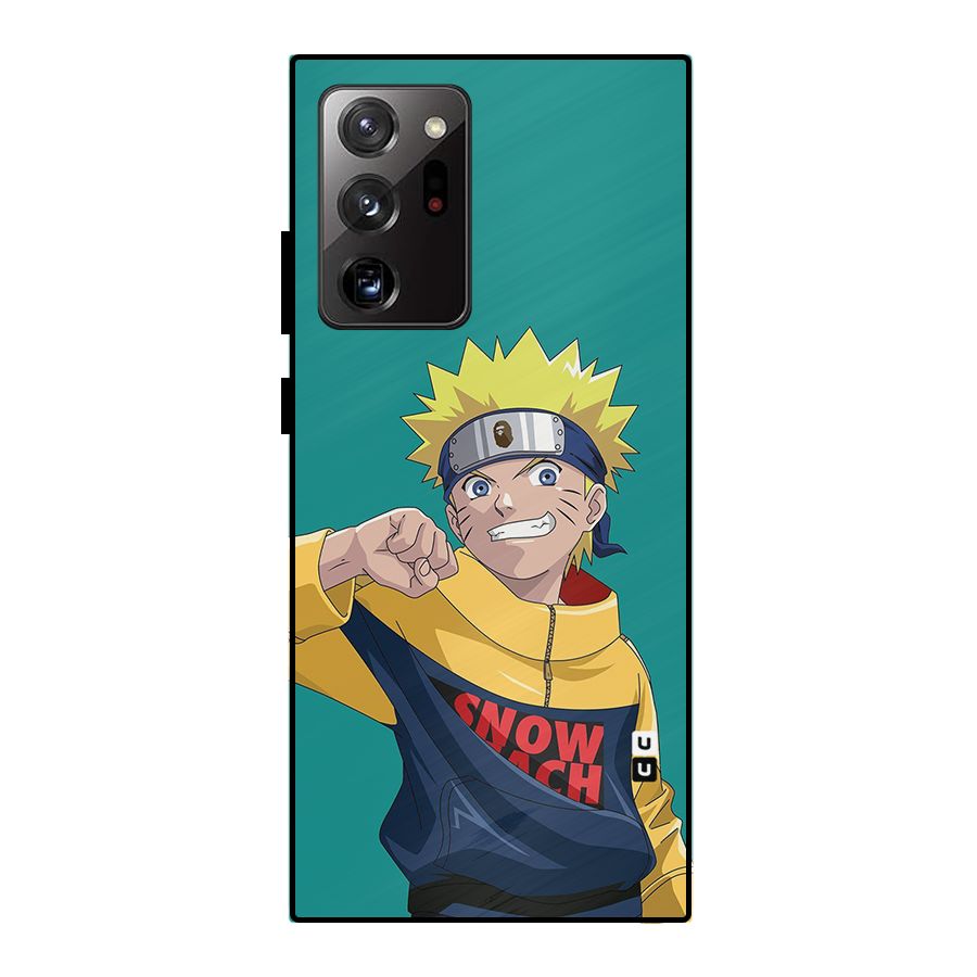 Naruto Snow Beach Art Metal Back Case for Galaxy Note 20 Ultra 5G