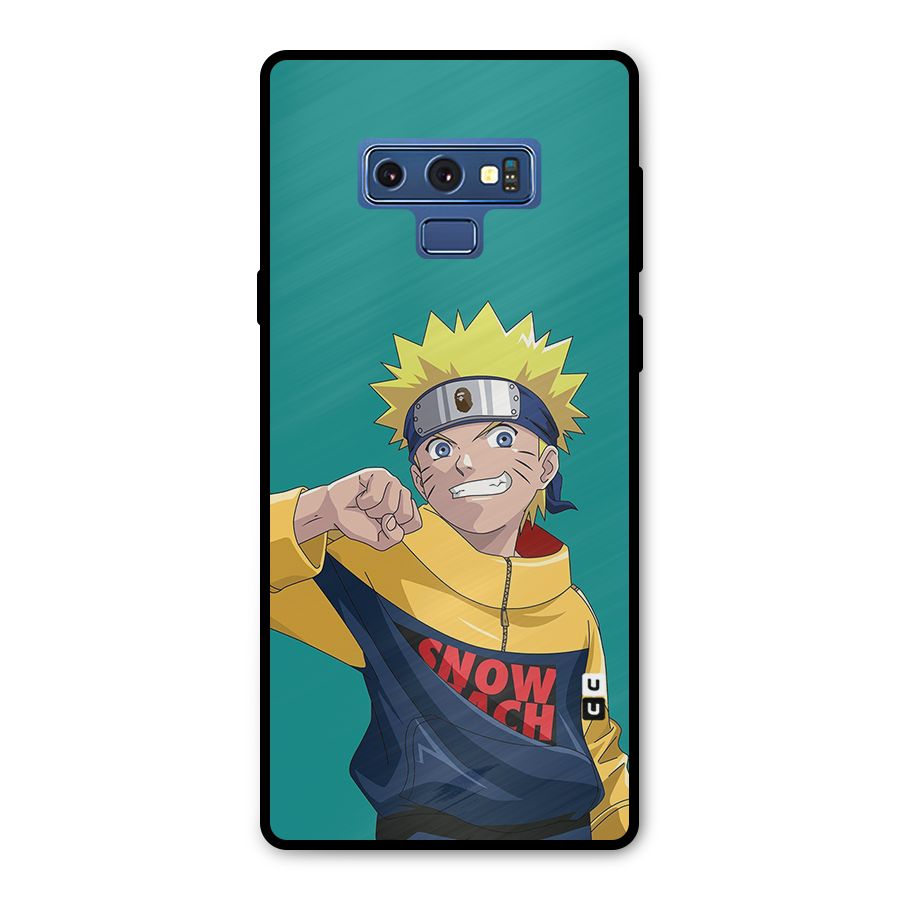Naruto Snow Beach Art Metal Back Case for Galaxy Note 9
