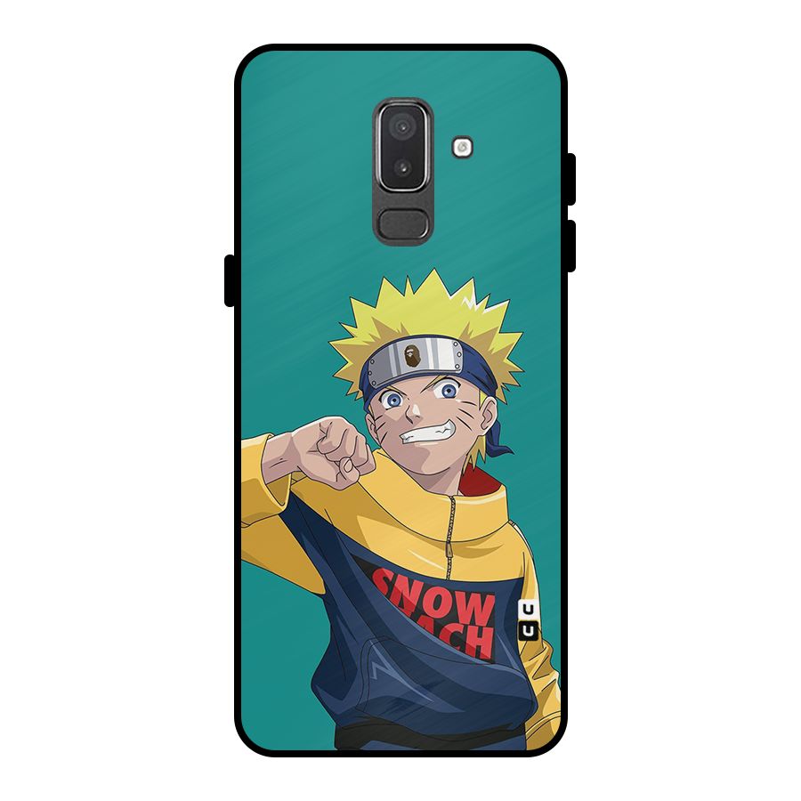 Naruto Snow Beach Art Metal Back Case for Galaxy On8 (2018)