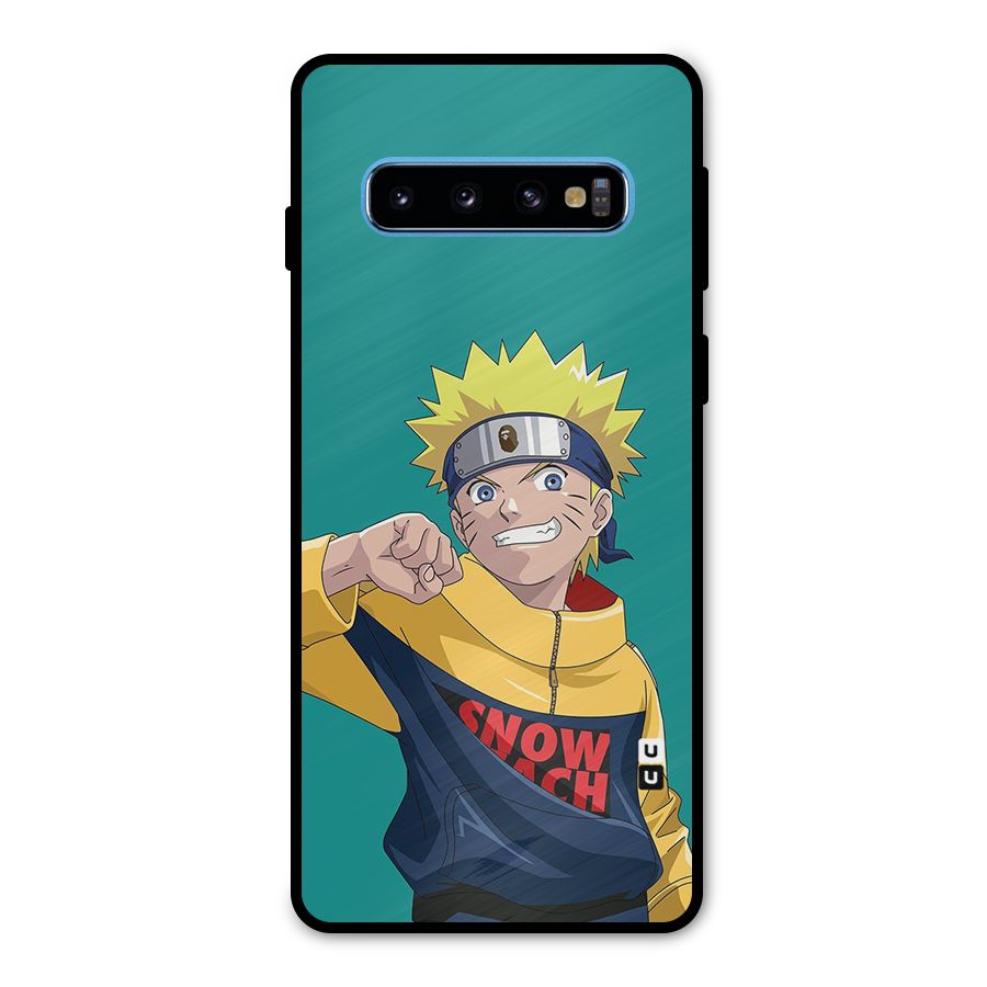 Naruto Snow Beach Art Metal Back Case for Galaxy S10