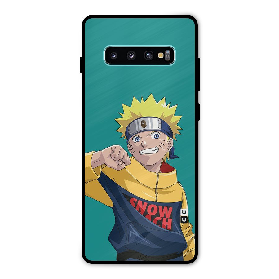 Naruto Snow Beach Art Metal Back Case for Galaxy S10 Plus