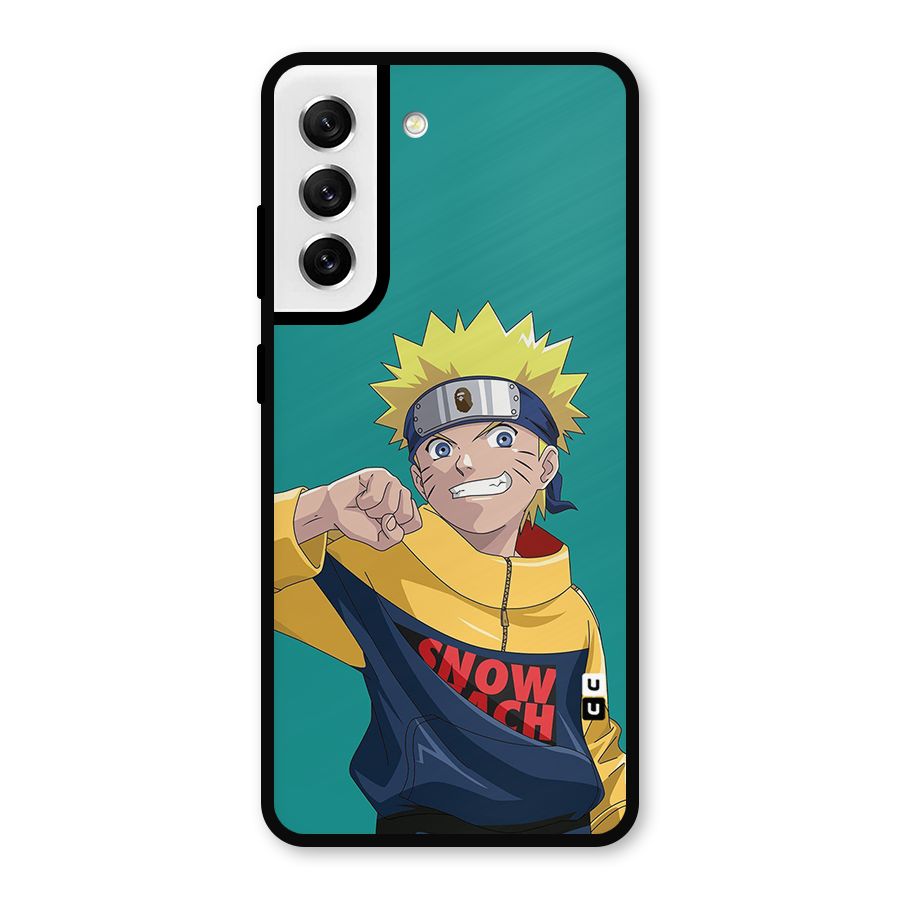 Naruto Snow Beach Art Metal Back Case for Galaxy S21 FE 5G