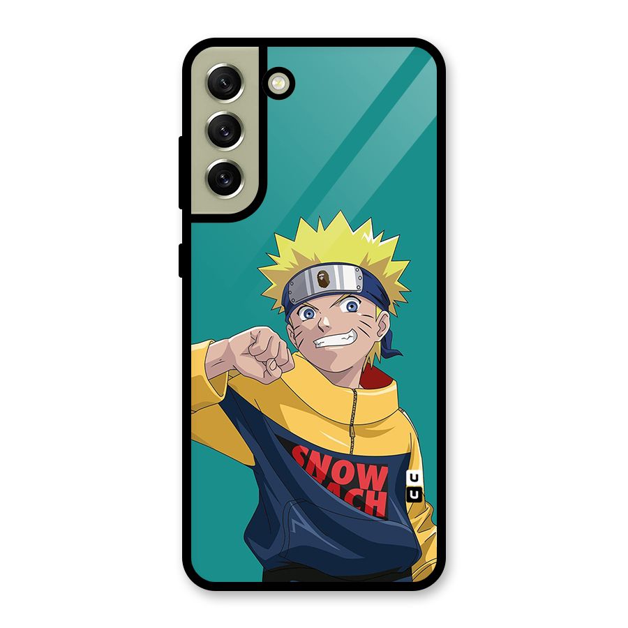 Naruto Snow Beach Art Metal Back Case for Galaxy S21 FE 5G (2023)