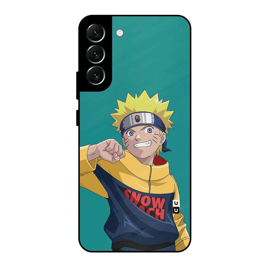 Naruto Snow Beach Art Metal Back Case for Galaxy S22 Plus 5G