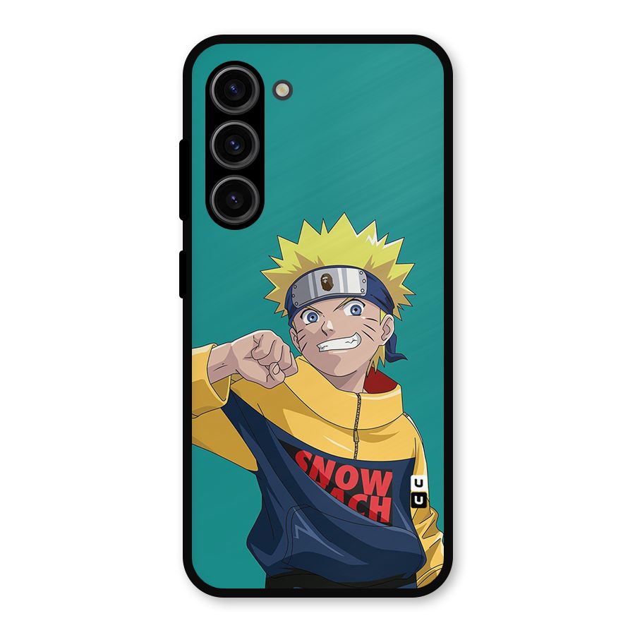 Naruto Snow Beach Art Metal Back Case for Galaxy S23
