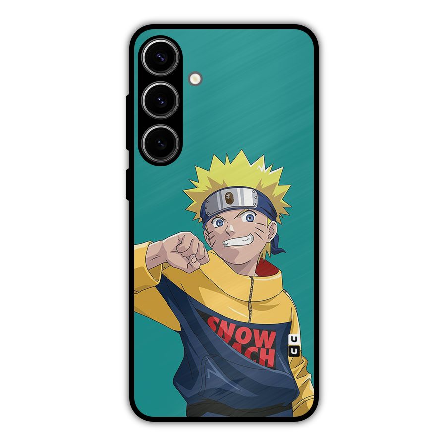 Naruto Snow Beach Art Metal Back Case for Galaxy S24 Plus