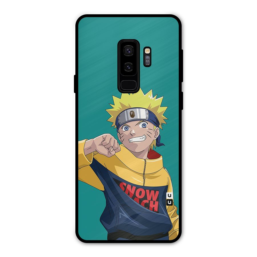 Naruto Snow Beach Art Metal Back Case for Galaxy S9 Plus