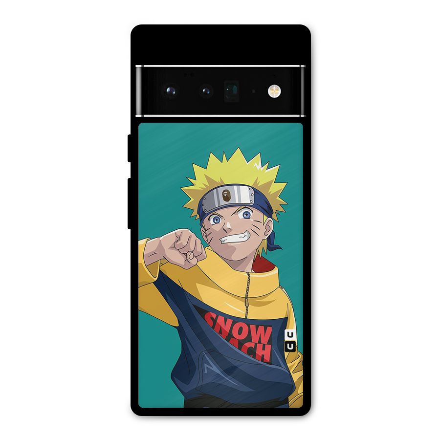 Naruto Snow Beach Art Metal Back Case for Google Pixel 6 Pro