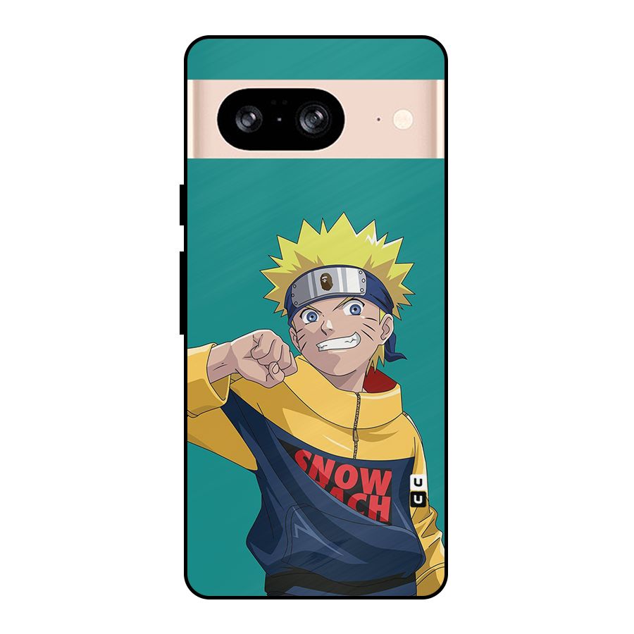 Naruto Snow Beach Art Metal Back Case for Google Pixel 8