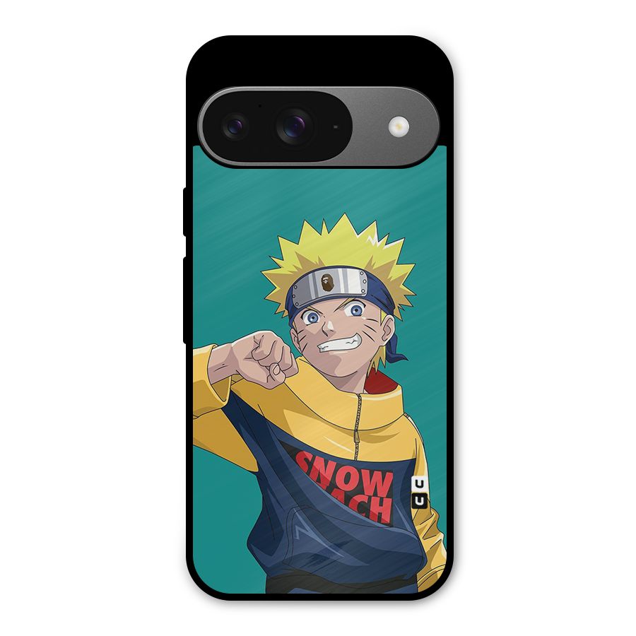 Naruto Snow Beach Art Metal Back Case for Google Pixel 9
