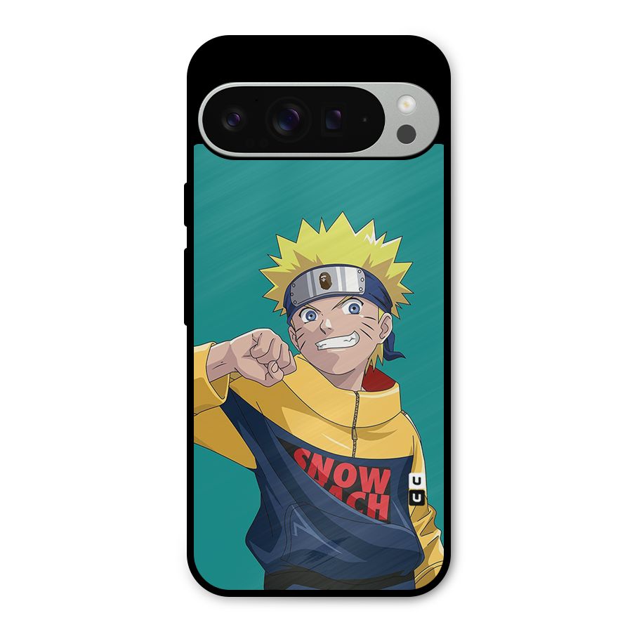 Naruto Snow Beach Art Metal Back Case for Google Pixel 9 Pro XL
