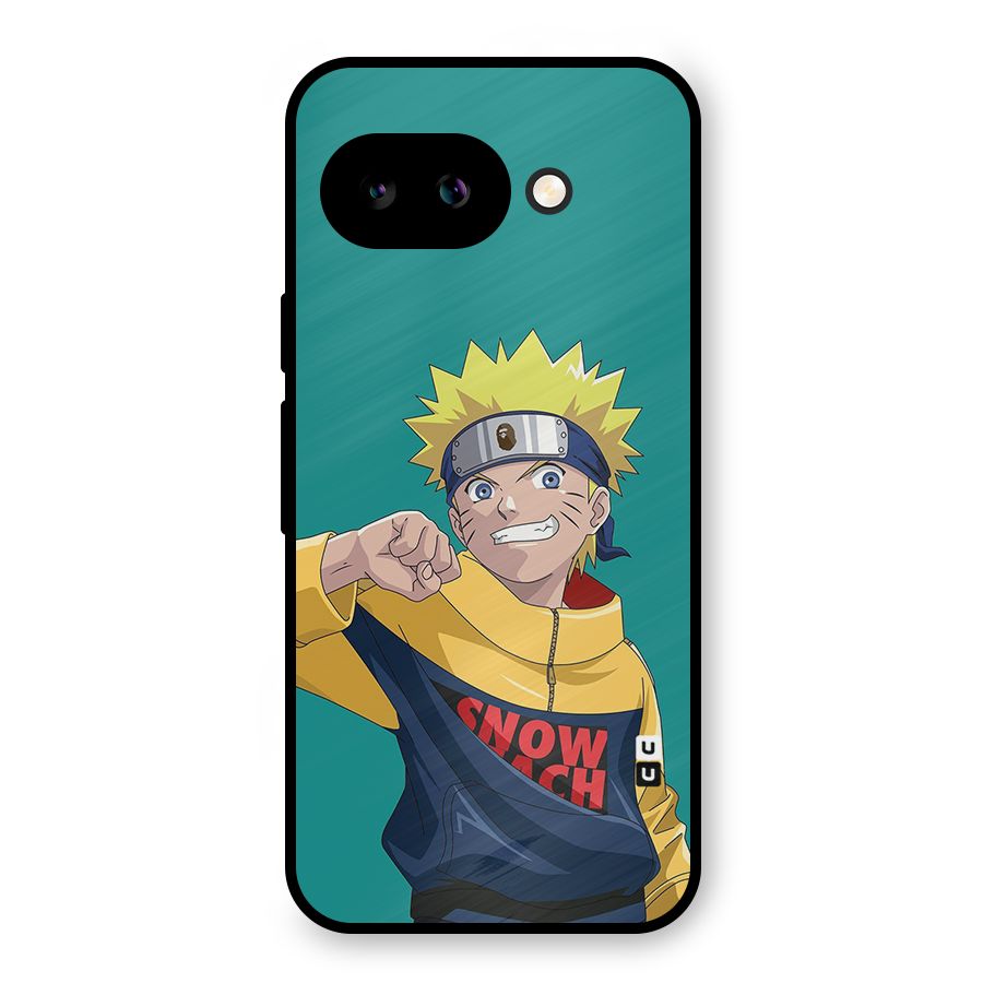 Naruto Snow Beach Art Metal Back Case for Google Pixel 9a