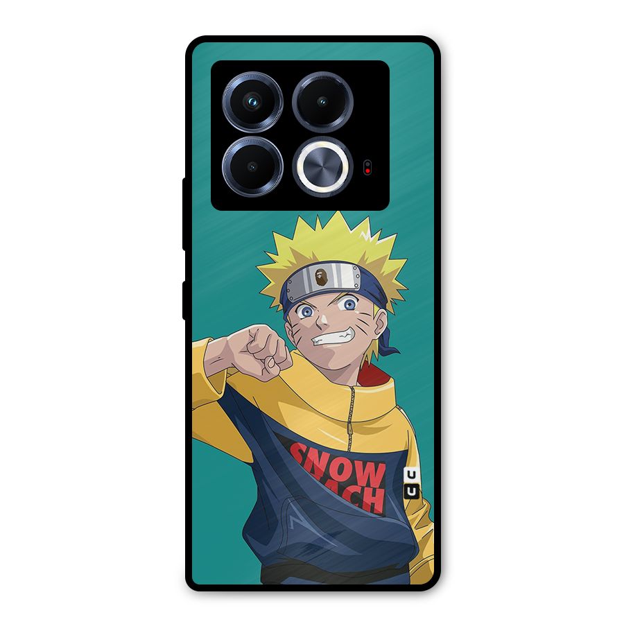 Naruto Snow Beach Art Metal Back Case for Infinix Note 40 5G