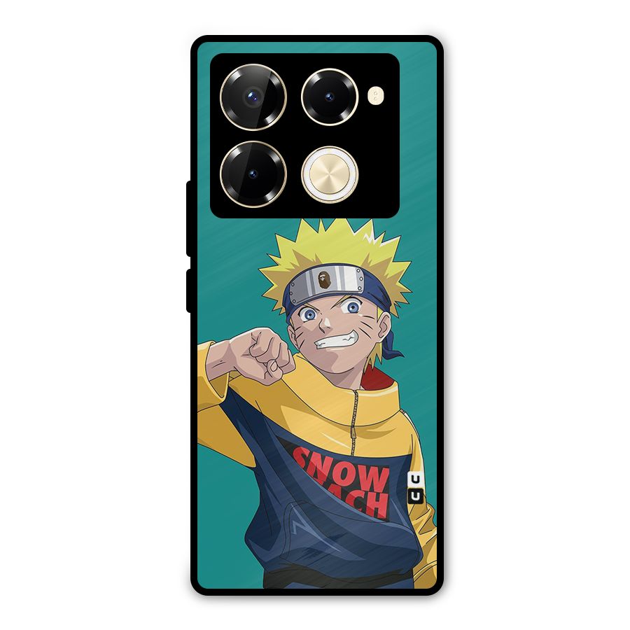 Naruto Snow Beach Art Metal Back Case for Infinix Note 40 Pro Plus