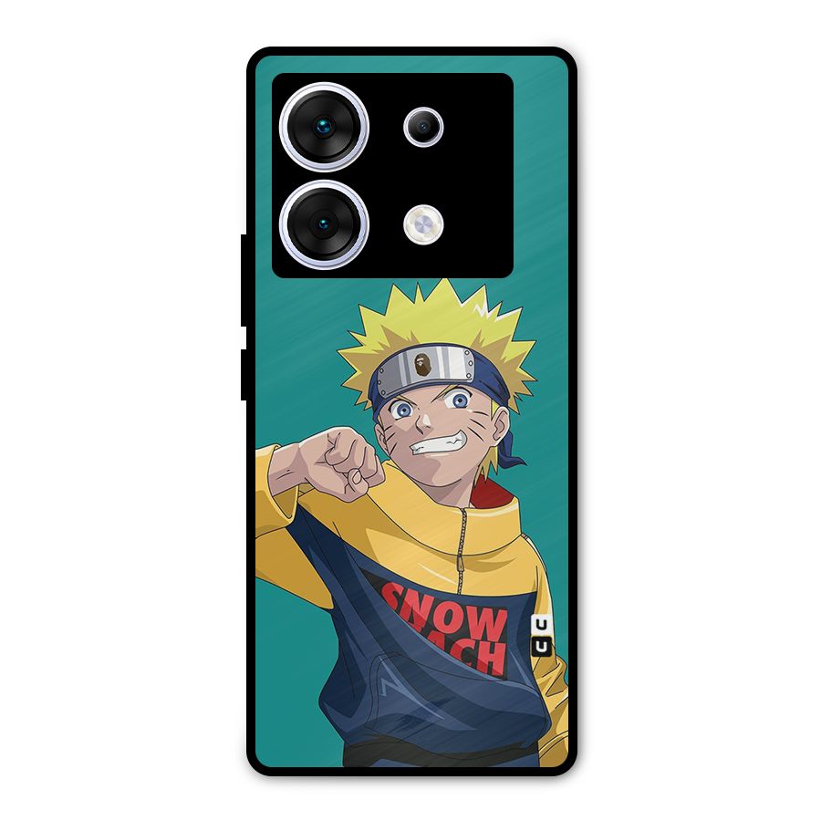 Naruto Snow Beach Art Metal Back Case for Infinix Zero 30 5G