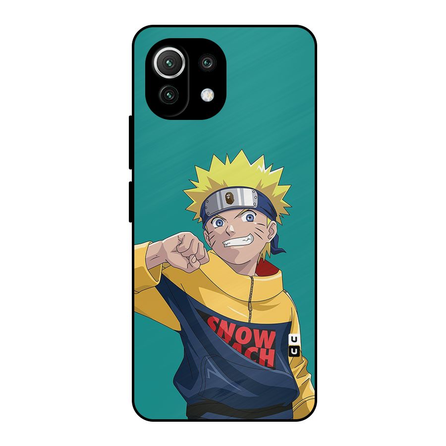 Naruto Snow Beach Art Metal Back Case for Mi 11 Lite NE 5G