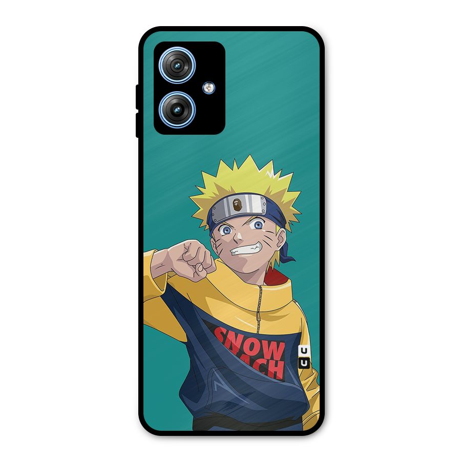 Naruto Snow Beach Art Metal Back Case for Moto G54