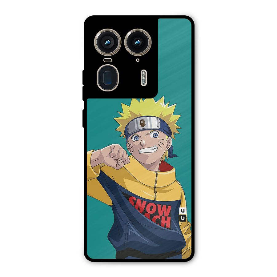Naruto Snow Beach Art Metal Back Case for Motorola Edge 50 Ultra
