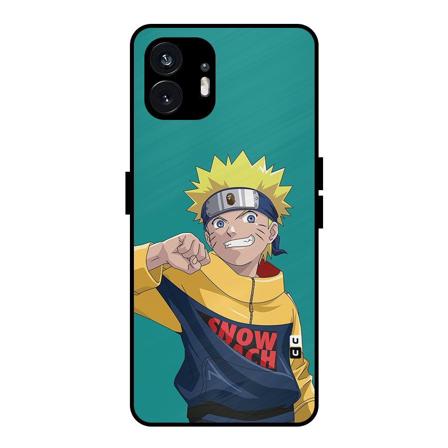 Naruto Snow Beach Art Metal Back Case for Nothing Phone 2