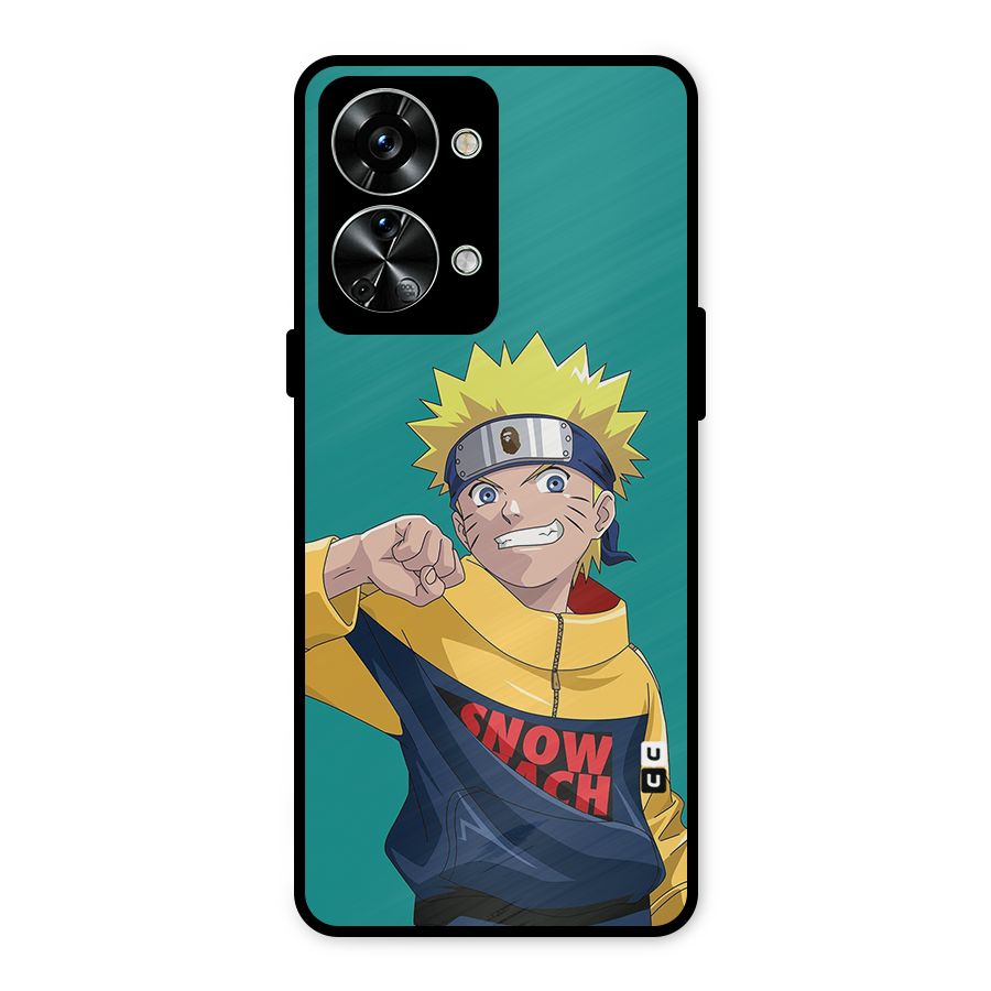 Naruto Snow Beach Art Metal Back Case for OnePlus Nord 2T