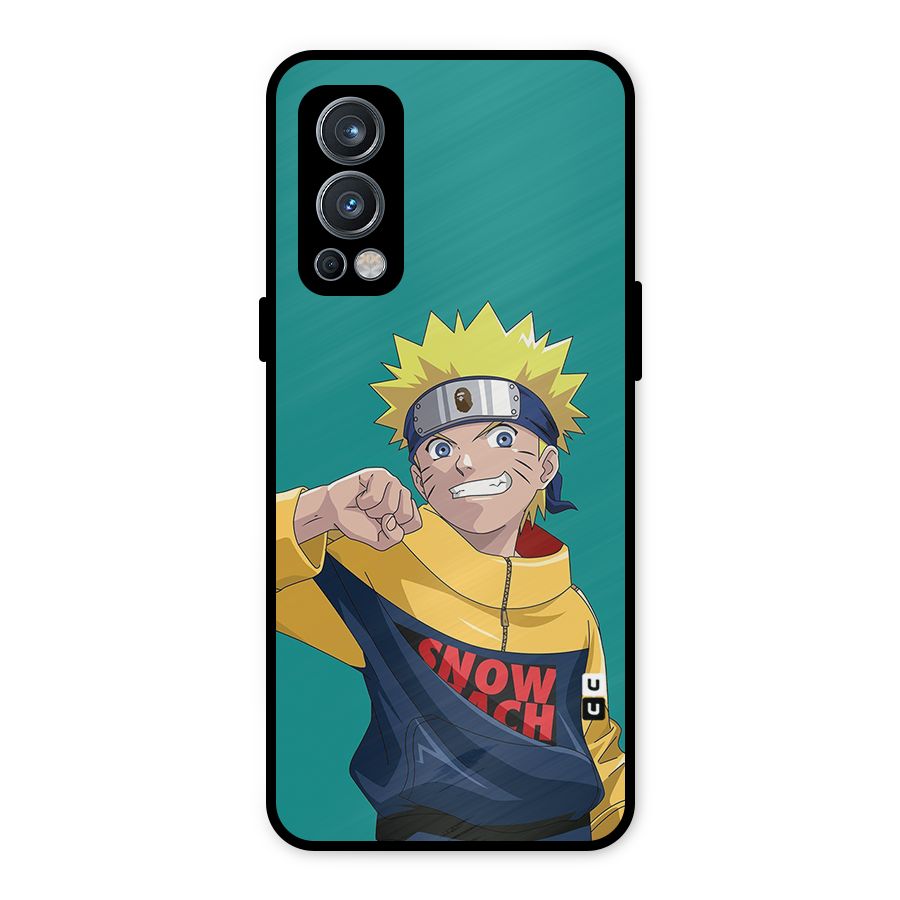 Naruto Snow Beach Art Metal Back Case for OnePlus Nord 2 5G