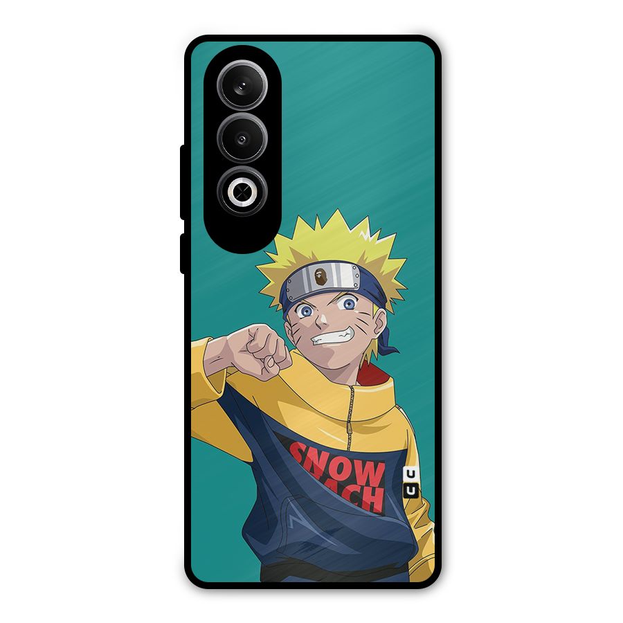 Naruto Snow Beach Art Metal Back Case for OnePlus Nord CE4