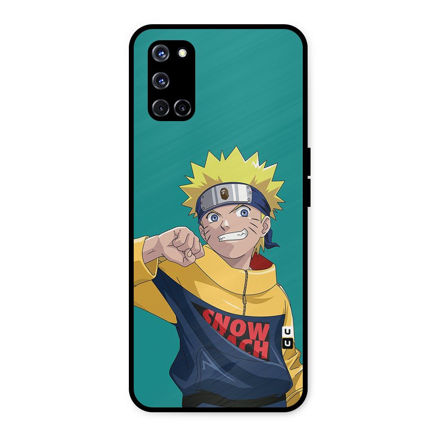 Naruto Snow Beach Art Metal Back Case for Oppo A52
