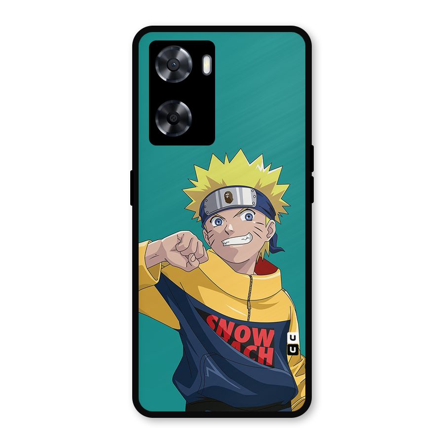 Naruto Snow Beach Art Metal Back Case for Oppo A77s