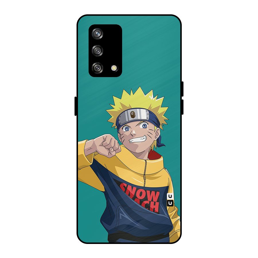 Naruto Snow Beach Art Metal Back Case for Oppo F19